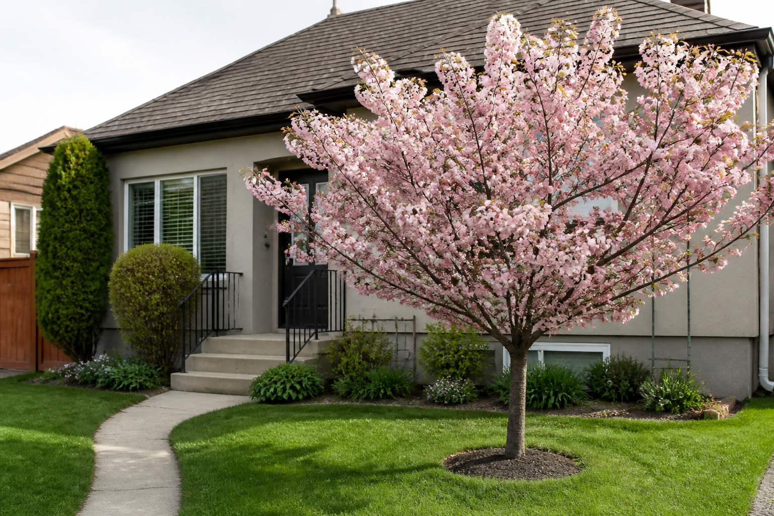 Ornamental Trees in a Canadian residential setting